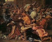 Nicolas Poussin The Rape of the Sabine Women oil on canvas